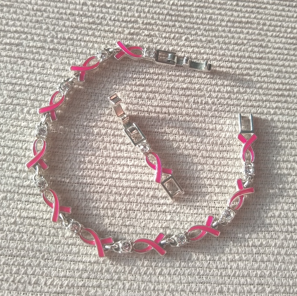 Pink Ribbon Bracelet + Extender